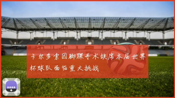 卡尔多索因脚踝手术缺席本届世界杯球队面临重大挑战