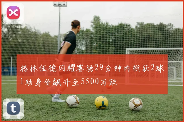 格林伍德闪耀赛场29分钟内斩获2球1助身价飙升至5500万欧